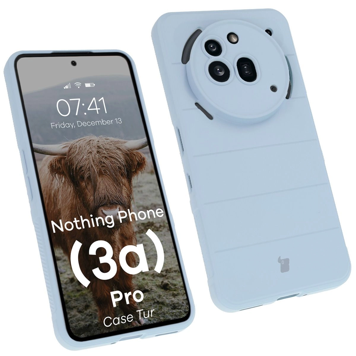 Etui Bizon Tur do Nothing Phone 3a Pro Jasnoniebieski