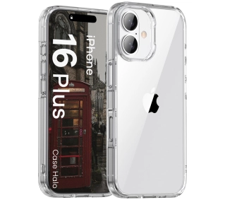 Bizon Halo do iPhone 16 Plus Przezroczysty