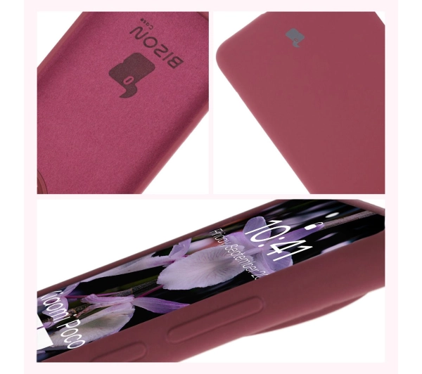 Bizon Silikonowe Soft do Poco F7 Ultra Śliwkowy