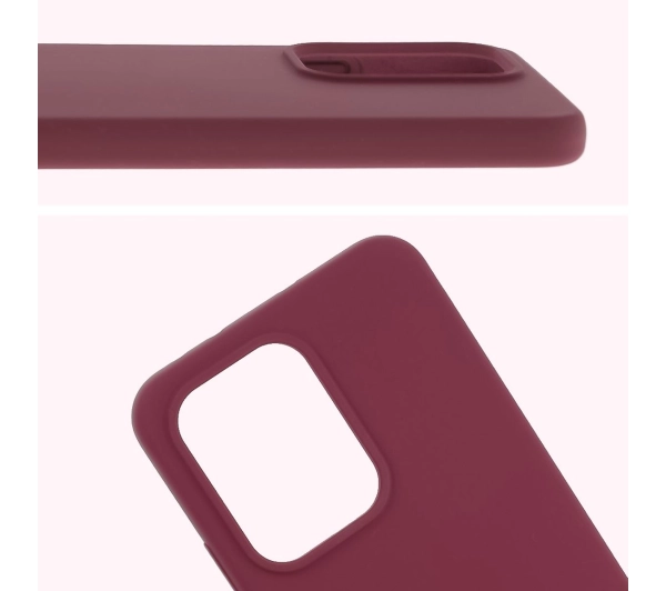 Bizon Silikonowe Soft do Oppo Reno13 Pro Śliwkowy