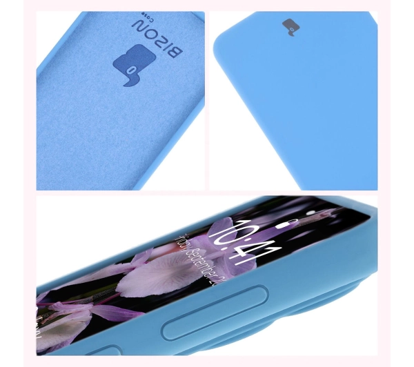 Bizon Silikonowe Soft do Samsung Galaxy S25 Edge Niebieski