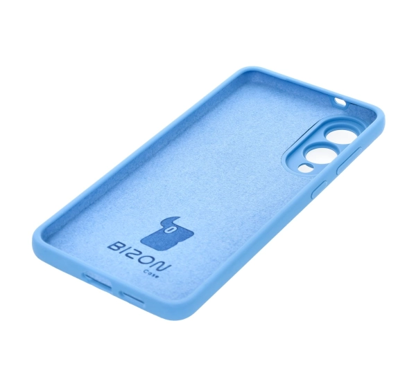 Bizon Silikonowe Soft do Samsung Galaxy S25 Edge Niebieski