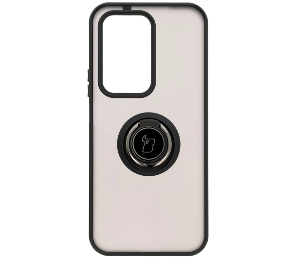 Bizon z uchwytem na palec Hybrid Ring do Honor 200 Lite przydymione z Czarną ramką