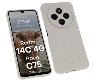 Bizon Tur do Xiaomi Redmi 14C 4G/POCO C75 Jasnoszary