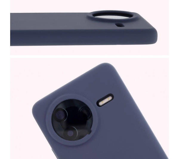 Bizon Silikonowe Soft do Xiaomi Poco F7 Ultra Granatowy