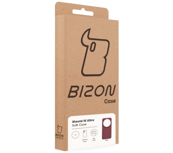 Bizon Silikonowe Soft do Xiaomi 15 Ultra Śliwkowy