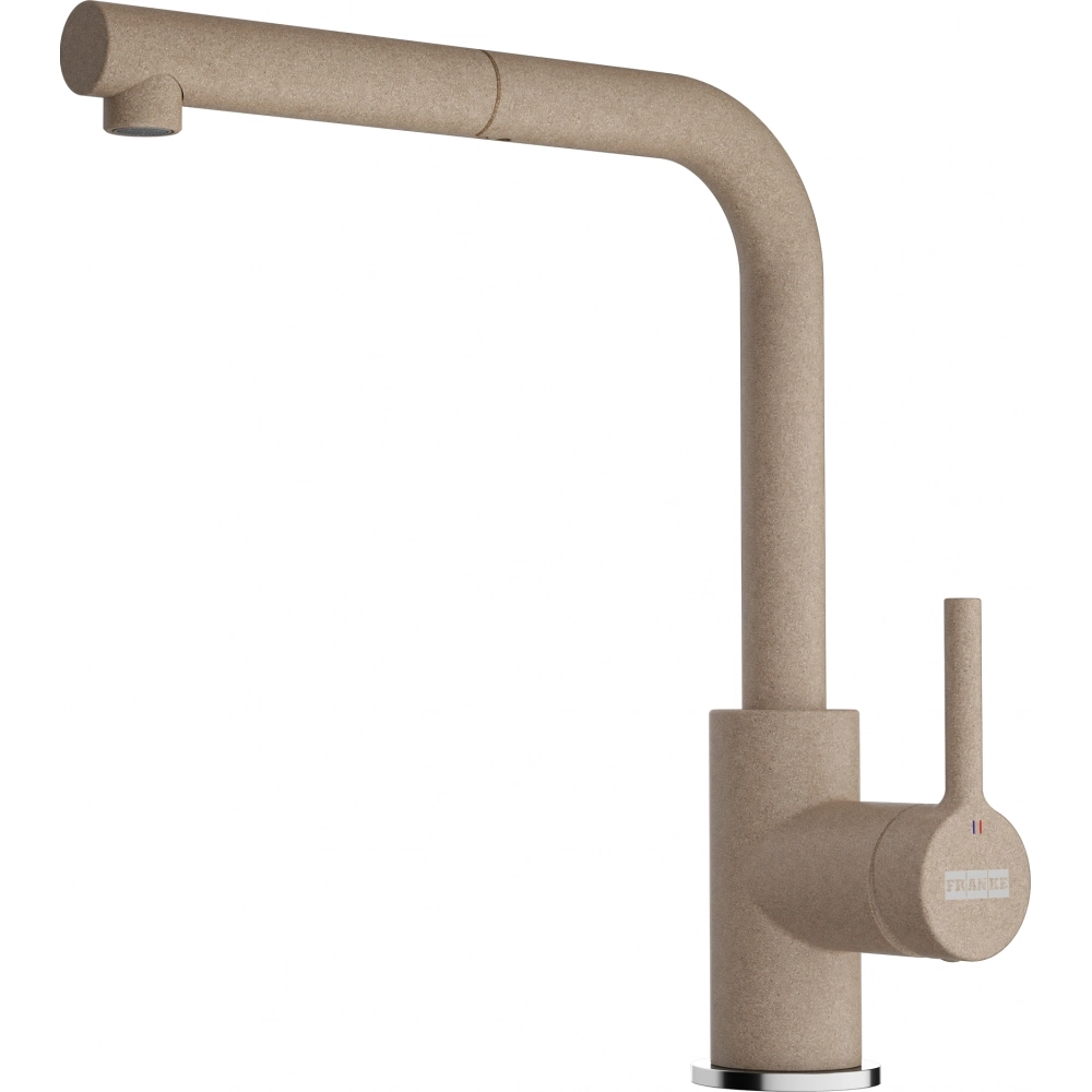 Bateria Franke Lina L Pull-out Cappuccino Mosiądz