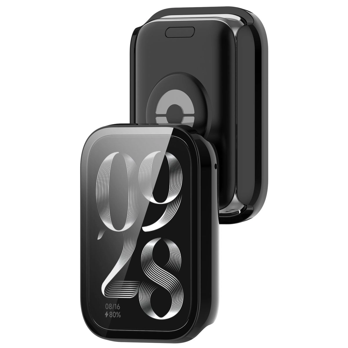 Nakładka na tarczę Bizon ze szkłem do Xiaomi Mi Smart Band 9 Pro czarny