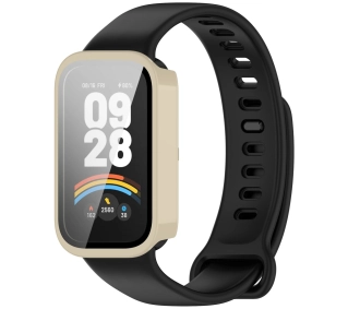 Bizon ze szkłem do  Xiaomi Mi Smart Band 9 Active / Xiaomi Redmi Band 3 beżowy