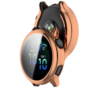 Nakładka na tarczę Bizon Felipe do Garmin Vivoactive 6 różowo-złoty