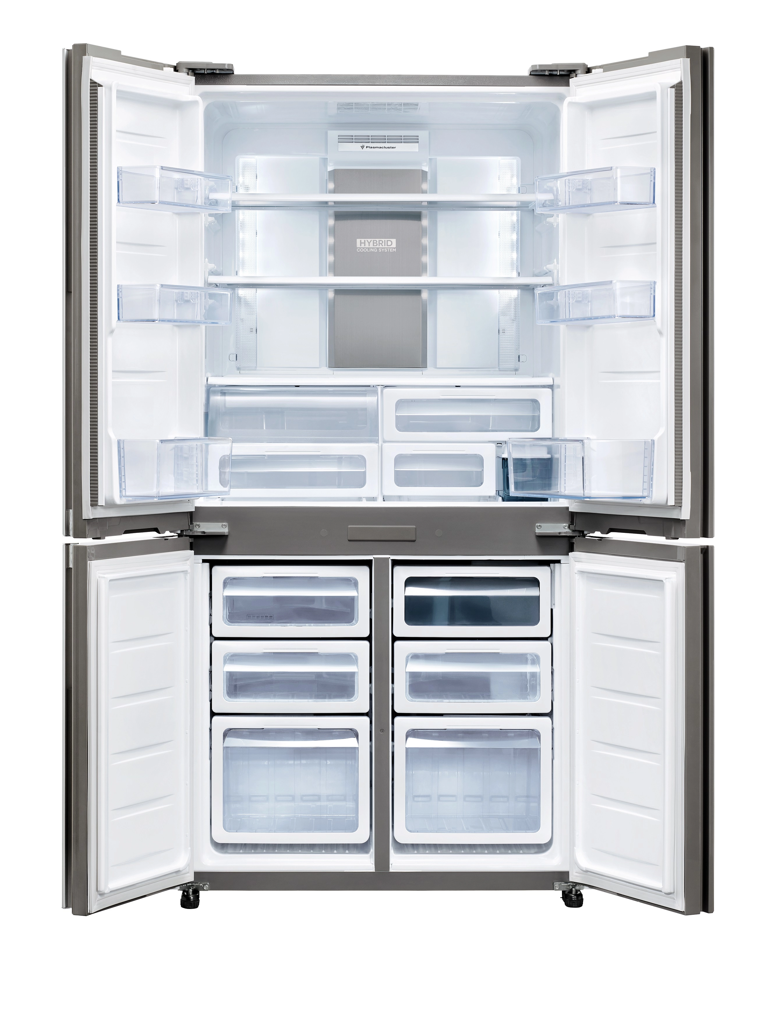 SHARP冷蔵庫 Lodówka Sharp SJ-EX820F2WH - pełny No Frost - 183cm - komora