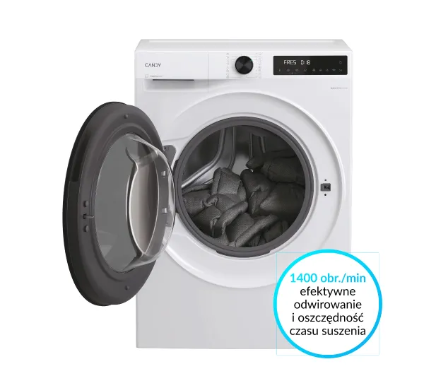 Candy ProWash 550 BP 412BL8-S 12kg 1400obr/min Zdalne starowanie - TRZECI -55%, ALBO 5-TY ZA 1ZŁ - Kup na Raty - RRSO 0%