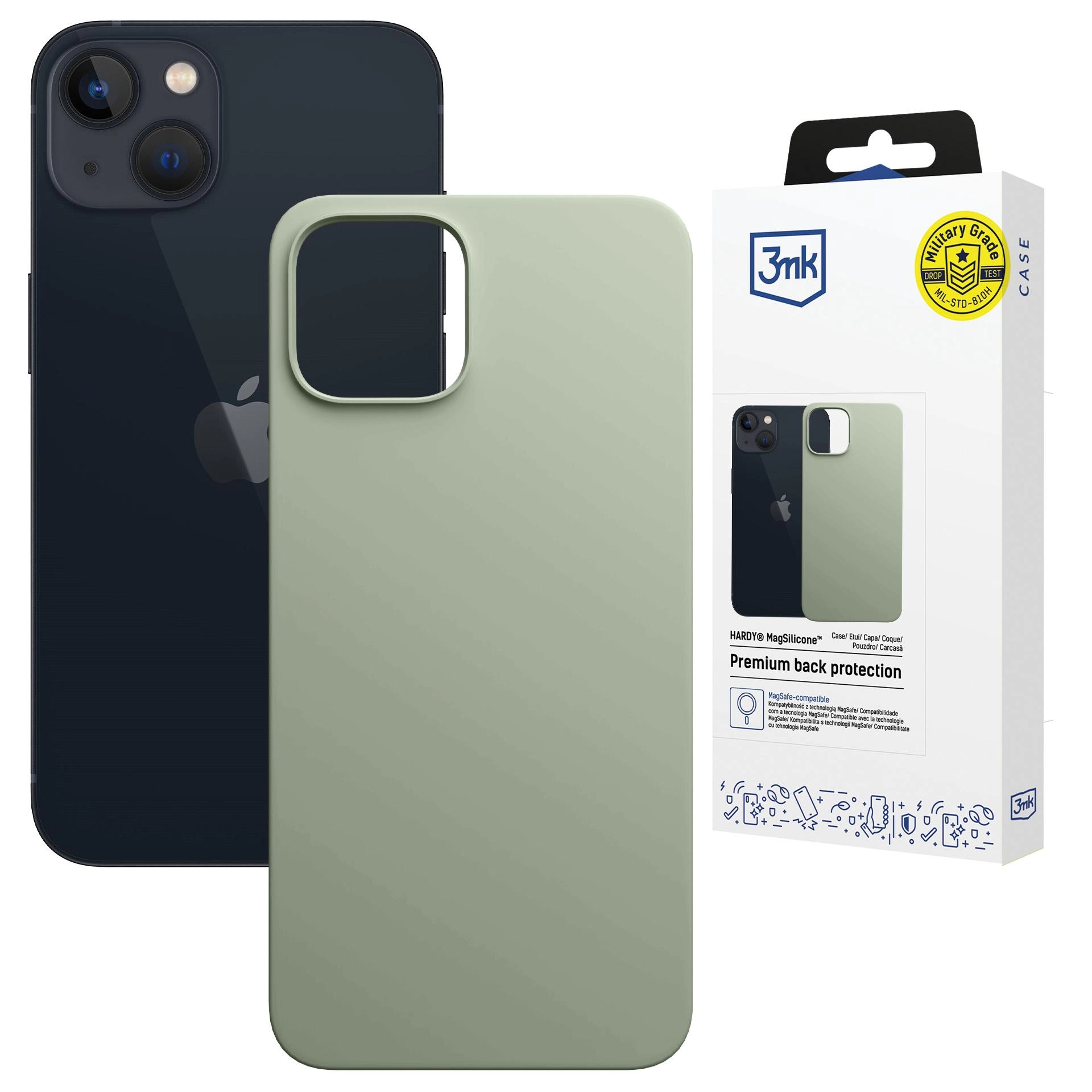 Etui 3mk Hardy MagSilicone Green do iPhone 15