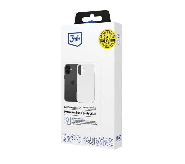 3mk Hardy MagSilicone White do iPhone 16 Biały