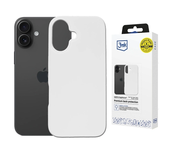3mk Hardy MagSilicone White do iPhone 16 Biały