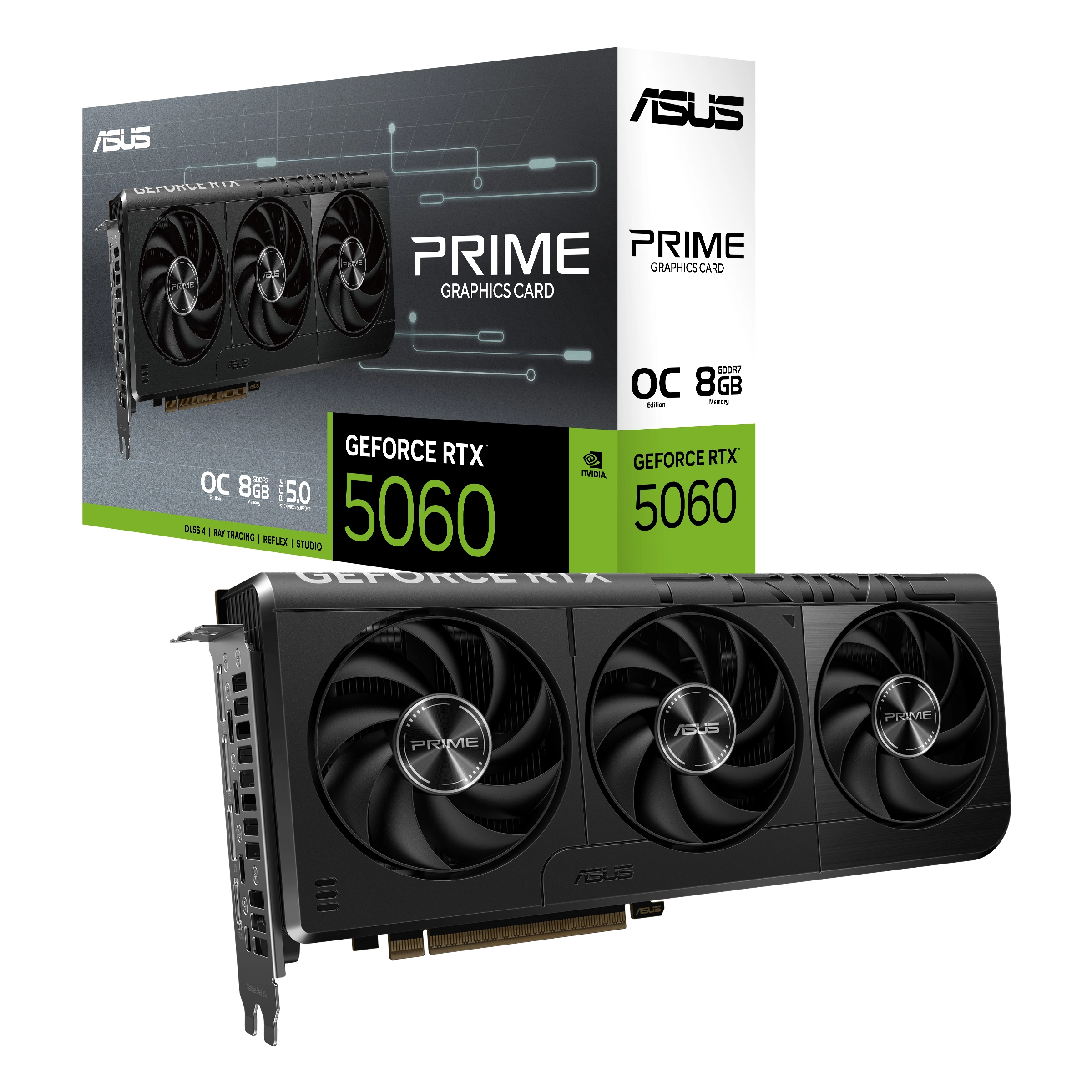 Karta graficzna ASUS Prime GeForce RTX 5060 OC Edition 8GB GDDR7 128bit DLSS 4