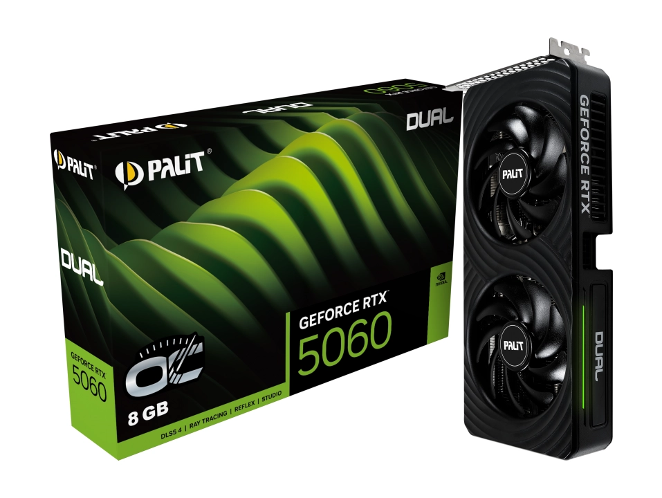 Karta graficzna Palit GeForce RTX 5060 Dual OC 8GB GDDR7 128bit DLSS 4
