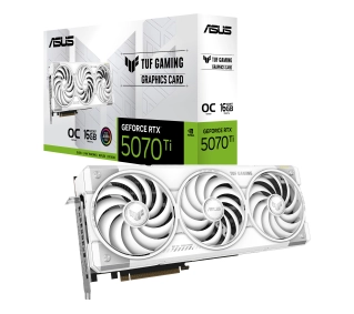ASUS TUF Gaming GeForce RTX 5070 Ti White OC Edition 16GB GDDR7 256bit DLSS 4 - Kup na Raty - RRSO 0%