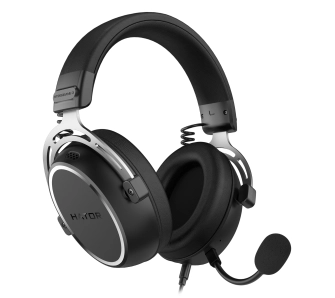 Słuchawki przewodowe z mikrofonem Hator Hypergang 3 ESH05 Nauszne Czarny