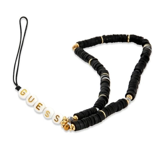 Zawieszka do telefonu Guess Heishi Beads Czarny