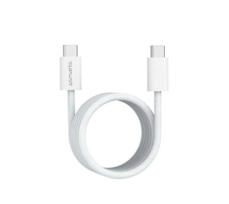 Kabel 4smarts USB-C do USB-C 100W 5A 1,5m Biały