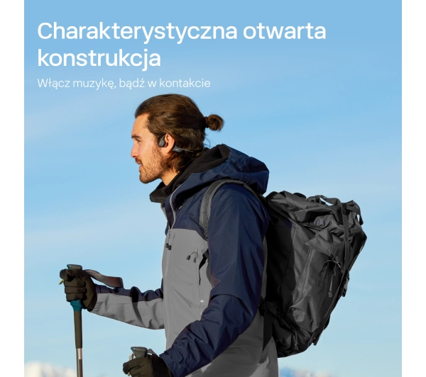 Shokz OpenRun Pro 2 Przewodnictwo kostne Bluetooth 5.3 Czarny - Kup na Raty - RRSO 0%
