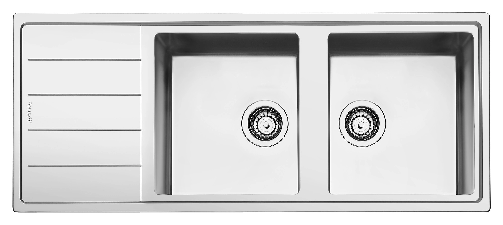 Zlewozmywak Smeg LDR116-2 Stal szlachetna Stalowy