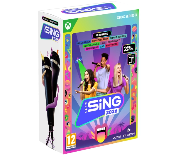 Let's Sing 2026 + 2 mikrofony Gra na Xbox Series X