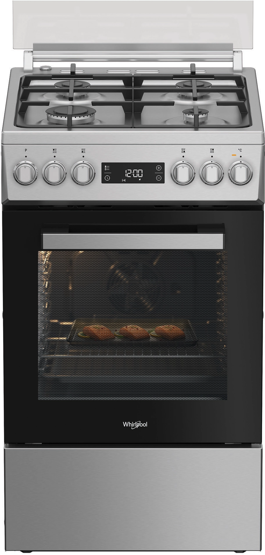 Kuchnia gazowo-elektryczna Whirlpool W5G8LMX Termoobieg