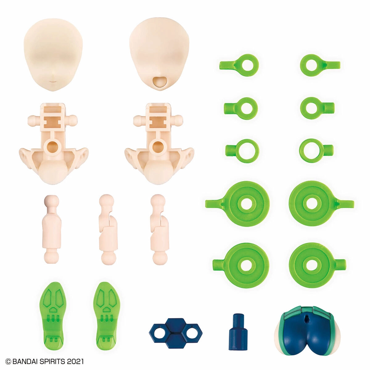 Model do składania Bandai 30MS OPTION PARTS SET 14 SPOTTER COSTUME (COLOR B)