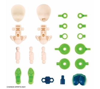 Model do składania Bandai 30MS OPTION PARTS SET 14 SPOTTER COSTUME (COLOR B)