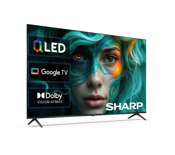 Sharp 65HP5765E  65" QLED 4K Google TV Dolby Vision Dolby Atmos HDMI 2.1 DVB-T2 - Kup na Raty - RRSO 0%