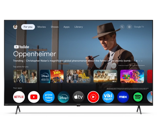 Sharp 65HP5765E  65" QLED 4K Google TV Dolby Vision Dolby Atmos HDMI 2.1 DVB-T2 - Kup na Raty - RRSO 0%