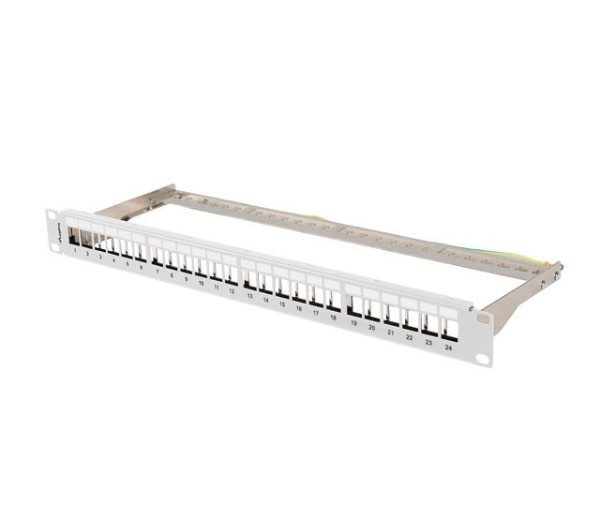 Lanberg PPKS-0924-S PUSTY 24 PORT 1U 19" FTP Szary