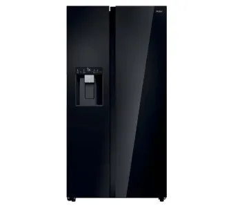Lodówka Haier SBS HSW79F18DIGB No Frost 177,5cm Dystrybutor wody i lodu Czarne szkło
