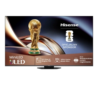 Telewizor Hisense 85U8Q  85" ULED MiniLED 4K 165Hz Smart TV Funkcje AI Dolby Vision Dolby Atmos HDMI 2.1 DVB-T2