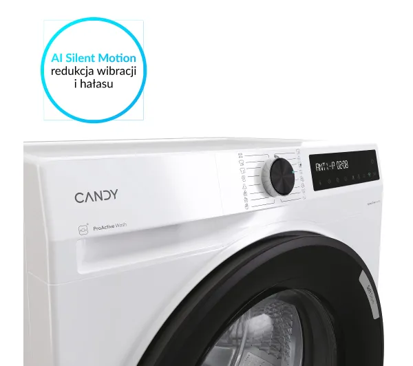 Candy ProWash 500 BR 49BL8-S Funkcje AI 9kg 1400obr/min Zdalne starowanie - TRZECI -55%, ALBO 5-TY ZA 1ZŁ - Kup na Raty - RRSO 0%