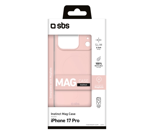 SBS Instinct Mag do iPhone 17 Pro Różowy