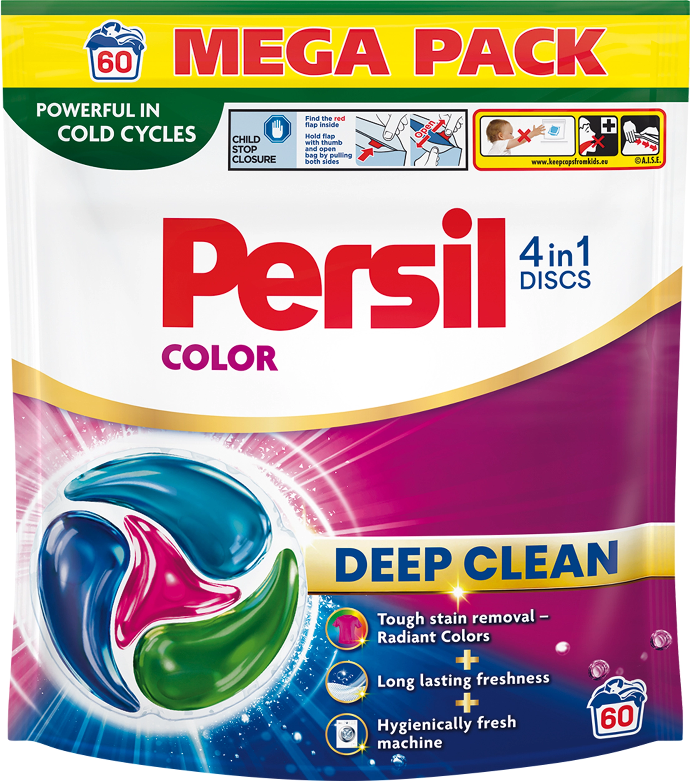 Kapsułki do prania Persil DISCS COLOR 60szt.
