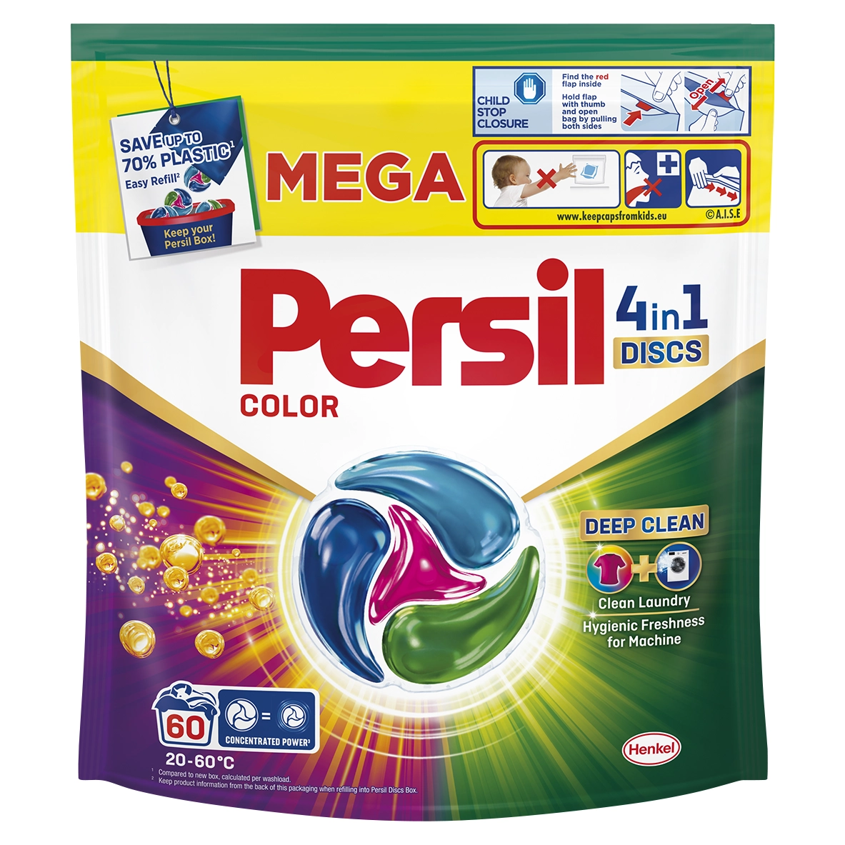 Kapsułki do prania Persil DISCS COLOR 60szt.