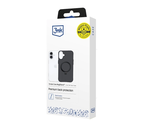 3mk Smoke Case Mag&Stand do iPhone 17