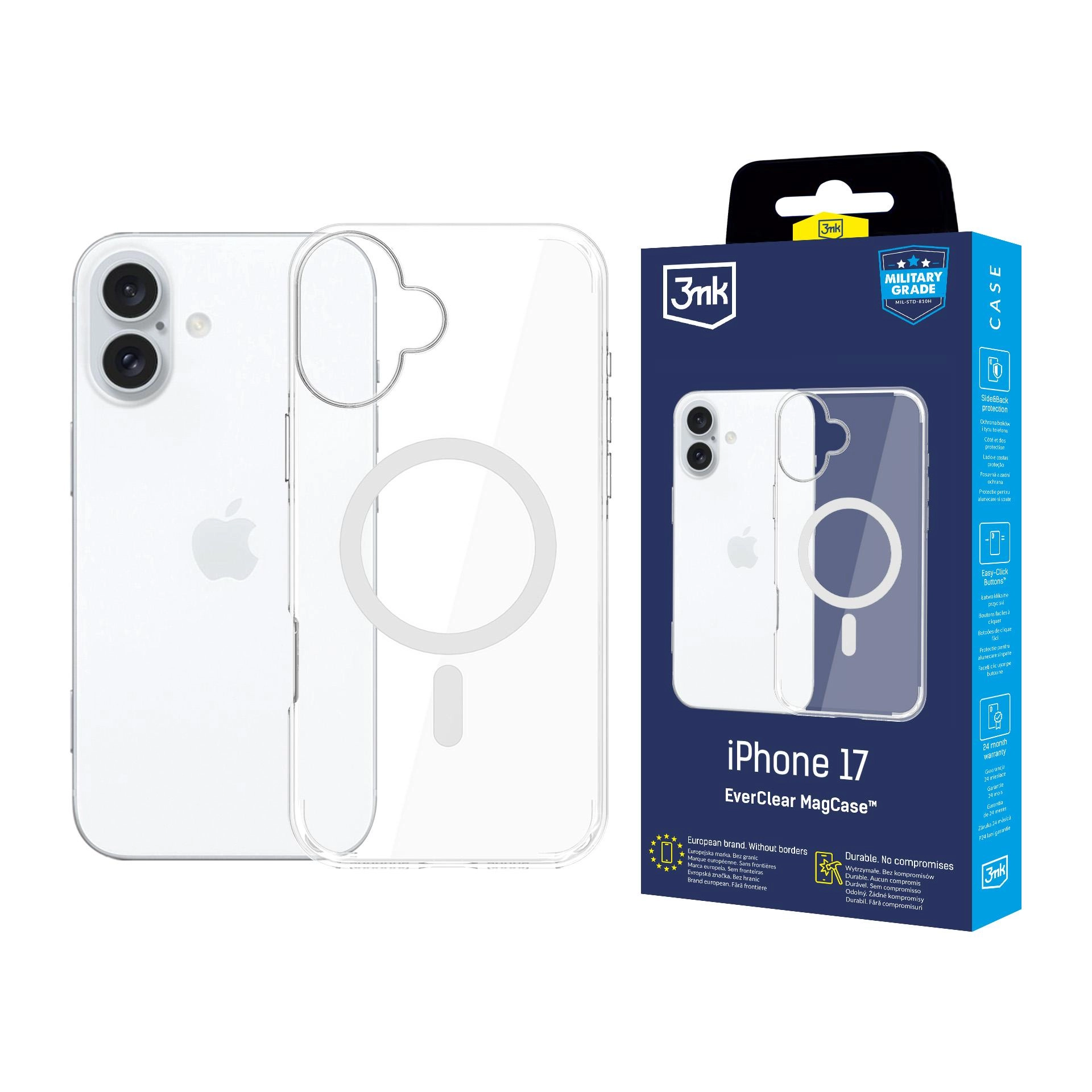 Etui 3mk EverClear MagCase do iPhone 17