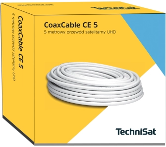 Kabel koncentryczny TechniSat 0005/7831 CoaxCable CE 5m Biały