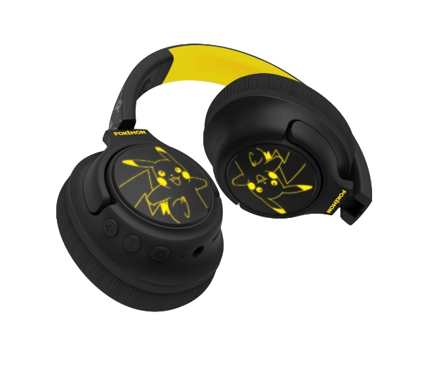 OTL Technologies Pokemon Pikachu Wireless LED Dla Dzieci Nauszne Żółto-czarny