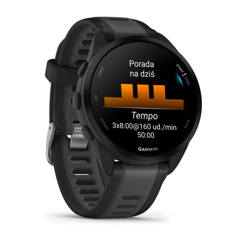 фото Смарт-годинник Garmin Forerunner 165 Music Black/Slate Gray (010-02863-30/B0)