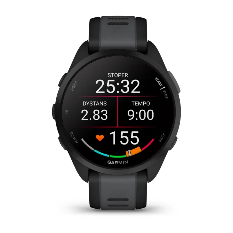 фото Смарт-годинник Garmin Forerunner 165 Music Black/Slate Gray (010-02863-30/B0)