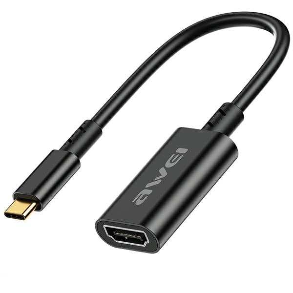 Adapter Awei CL-217T USB-C - HDMI 4K/30Hz Czarny