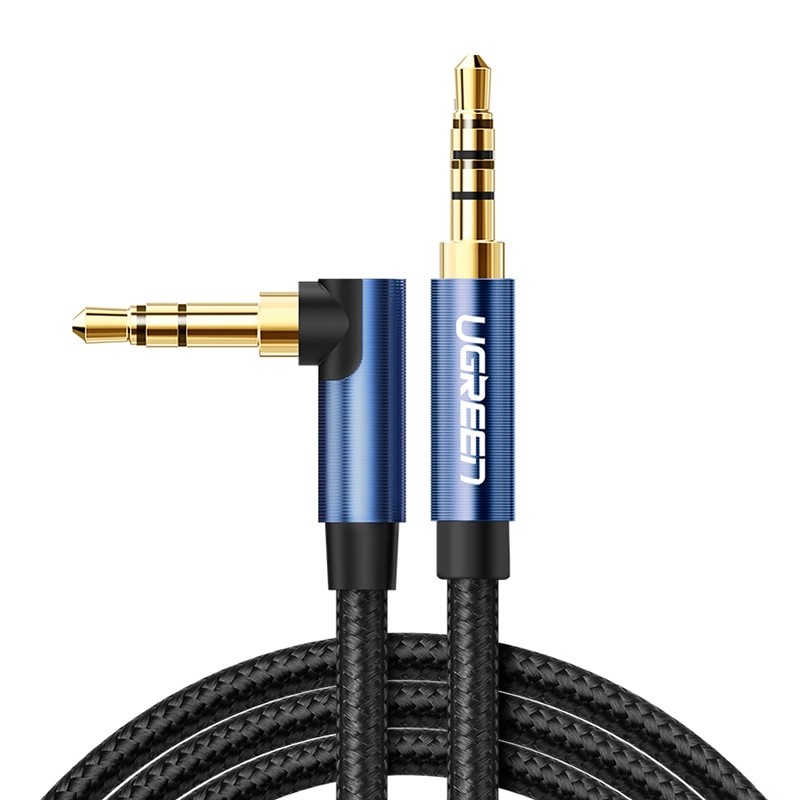 Kabel  audio UGREEN 60181 Kątowy AUX Jack 3.5mm męski