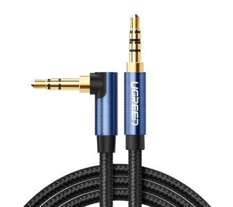 Kabel  audio UGREEN 60181 Kątowy AUX Jack 3.5mm męski