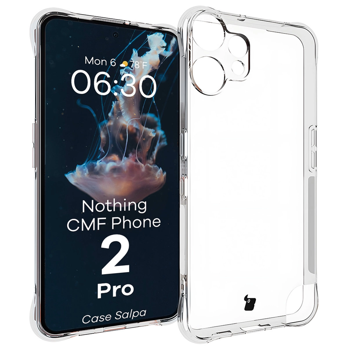 Etui Bizon Salpa do Nothing CMF Phone 2 Pro Przezroczysty